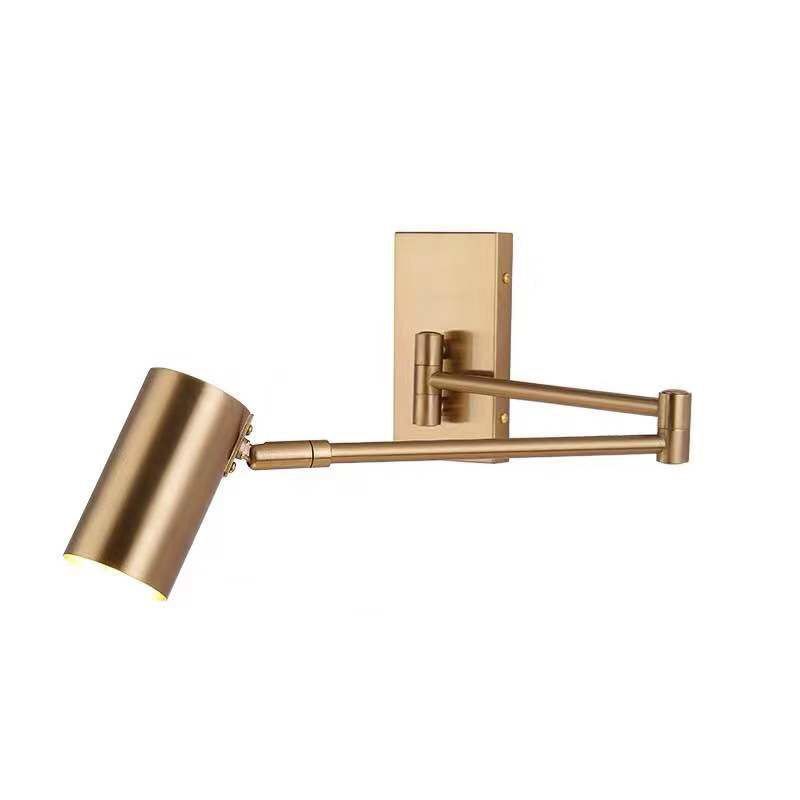 Modern Adjustable Arms Wall Mount Lighting Metallic Wall Mounted Lighting for Bedside