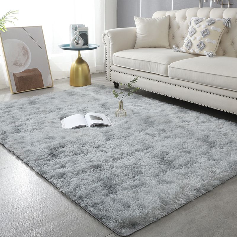Elegant Color Mixed Comfort Carpet Polyester Tie-Dye Effect Indoor Rug Stain Resistant Rug for Home Decor