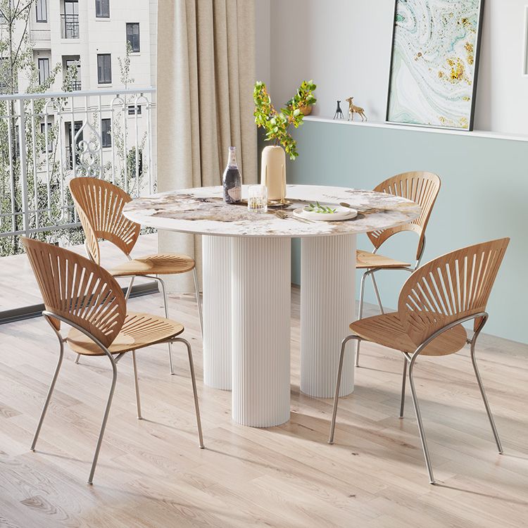 Estilo contemporáneo Round 3 Legs Mesa de comedor Muebles para el hogar para interiores