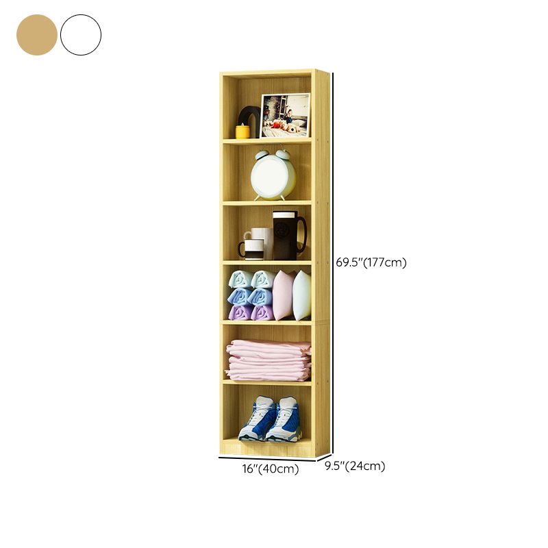 Engineered Wood Wardrobe Cabinet with Shelves Modern Wardrobe Closet