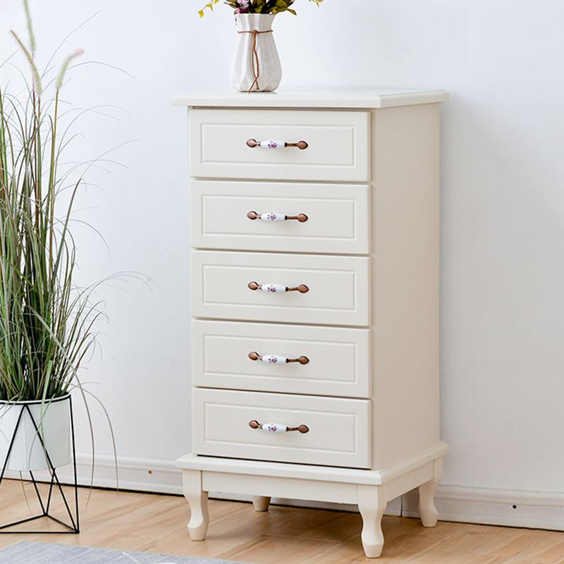 15.74" Wide Accent Chest with Drawers Solid Wood Chest with Cabriole Legs