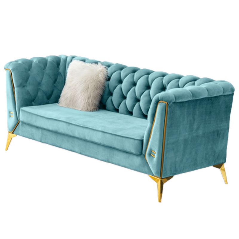 30.70" High Tuxedo Arm Sofa with Tufted Split-Back for Living Room
