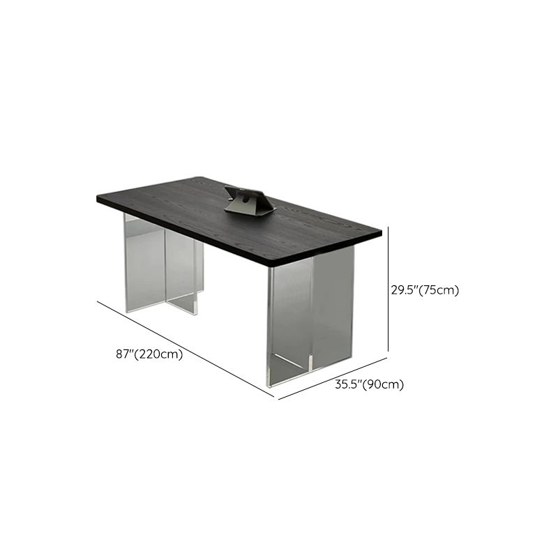 Modern Rectangle Dining Table Solid Wood Dining Table for Dining Room