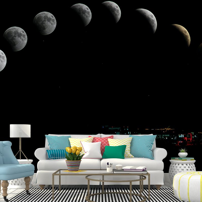 Modern Style Wall Mural Wallpaper Galaxy Photography Bedroom Wall Mural