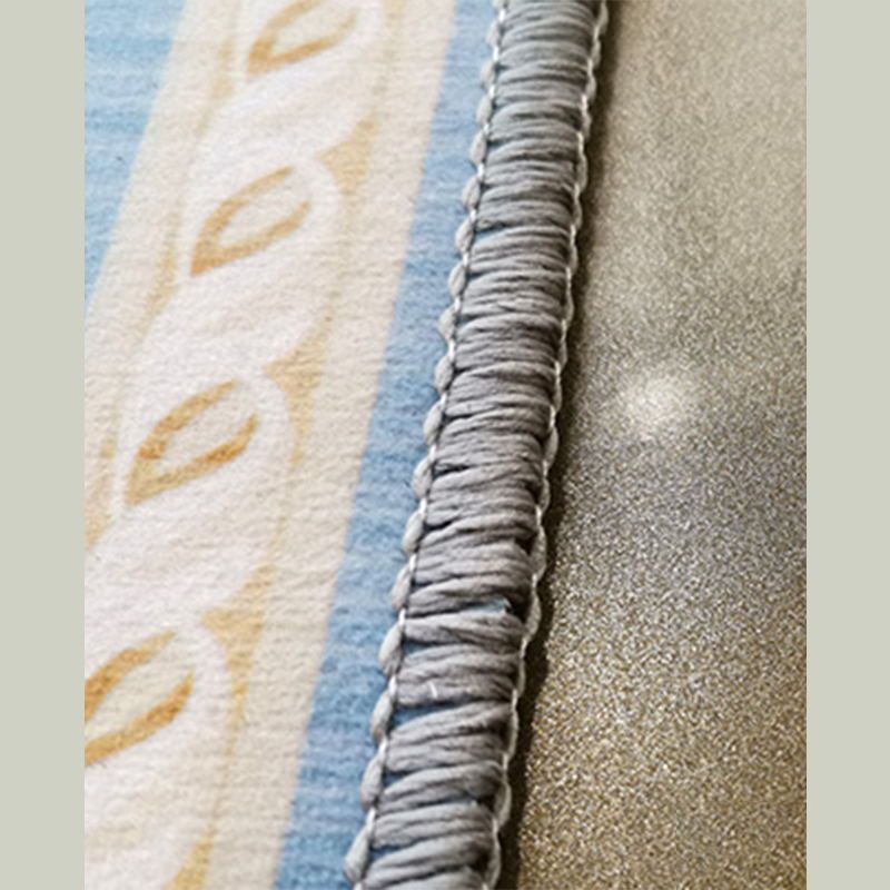 Glam Houndstooth Print Carpet Polyester Area Rug Non-Slip Backing Indoor Carpet for Living Room