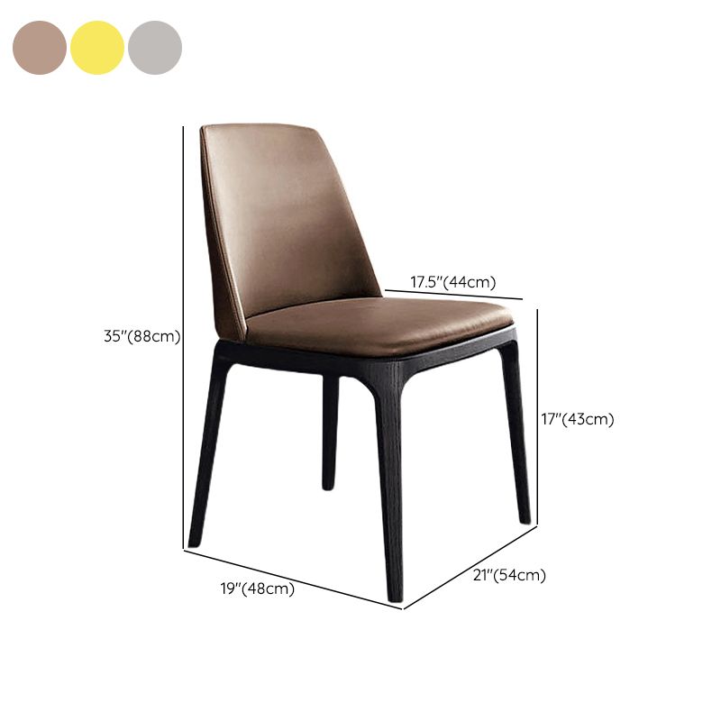 Industrial Dining Side Chair Upholstered Dining Accent Chair