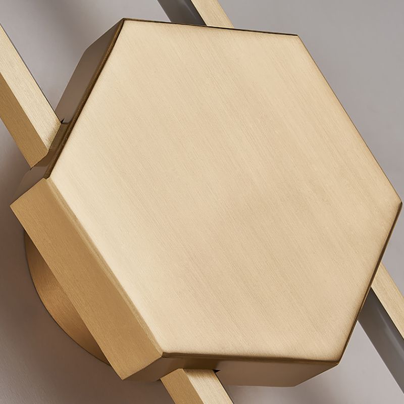 Metal Oval Shape Wall Light Modern Style 1 Light Wall Mount Fixture