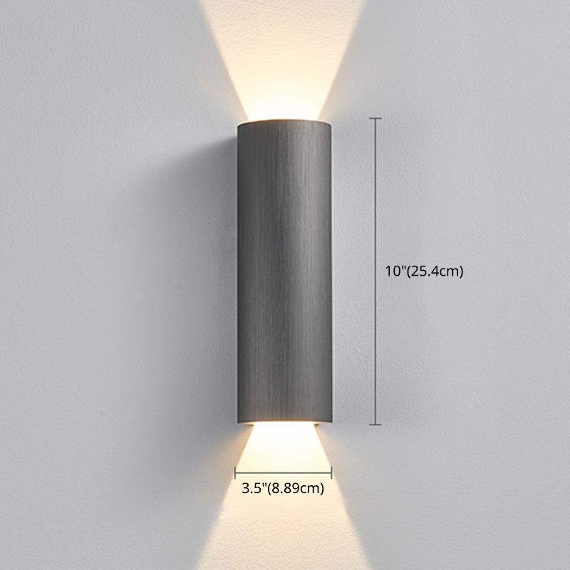 Luminaire de murs de cylindre de style moderne Lumière luminaire en aluminium Lights