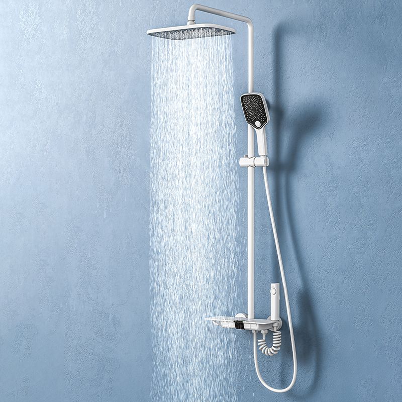 Modern Brass Shower System Wall Mounted Shower Set with Handheld Shower Head