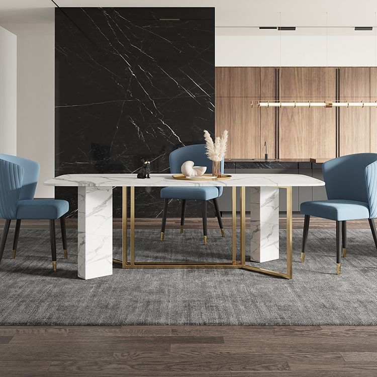 Nordic Glam Sintered Stone Table Set 1/4/5/7 Pieces Dining Set