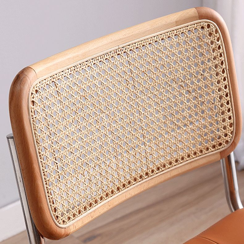 Silla de metal de estilo moderno Comedor Cocina Sillas laterales con respaldo abierto