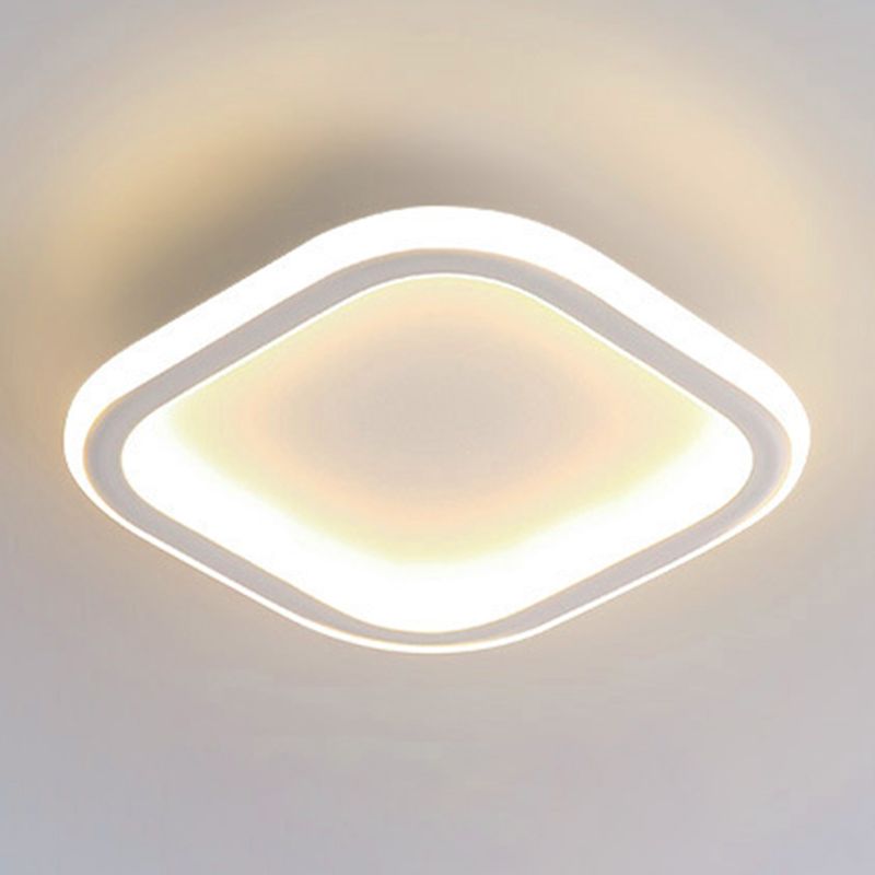 Geometric LED Ceiling Fixture Simple Concise Metal Flush Mount Lighting for Corridor Porch