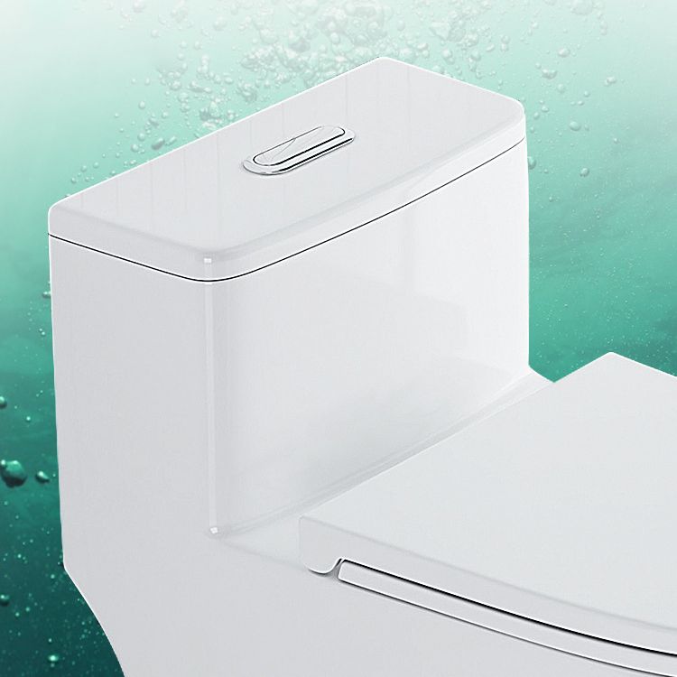 Traditional One Piece Toilet Floor Mounted White Toilet Bowl for Washroom