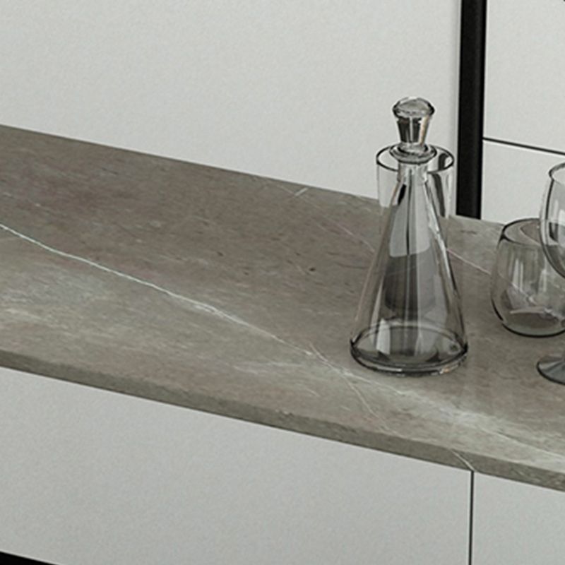 Industrial 1/2/4 Pieces Table and Stool Set Rectangle Indoor Stone Counter Height Set