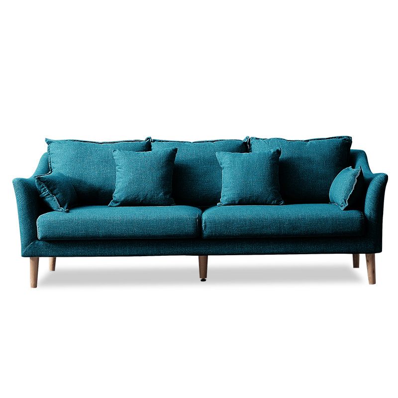 Moderne standaard houten benen stoffen bank kussens sofa voor woonkamer