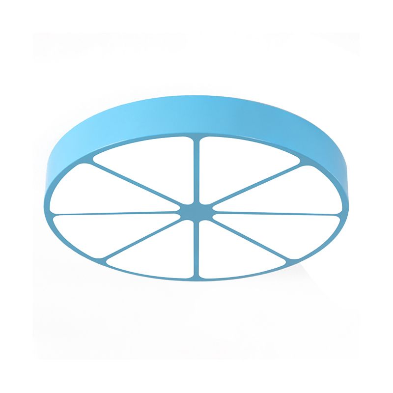 Kindergarten Flat Lemon Ceiling Mount Light Acrylic Modern Stylish Ceiling Lamp
