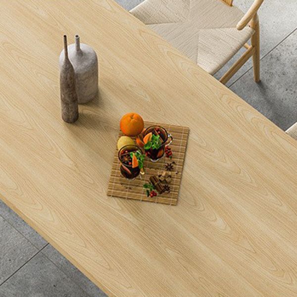 Solid Wood Double Pedestal Table Rectangle Modern Dining Room Kitchen Table