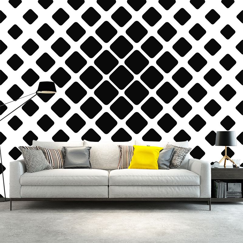 Minimalism Style Geometry Wall Mural Illustration Square Home Decoration for Bedroom