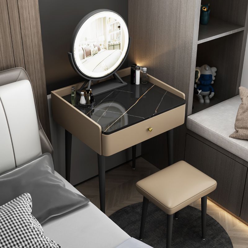Contemporary Makeup Vanity Desk Table Wooden Vanity Dressing Table with Drawer