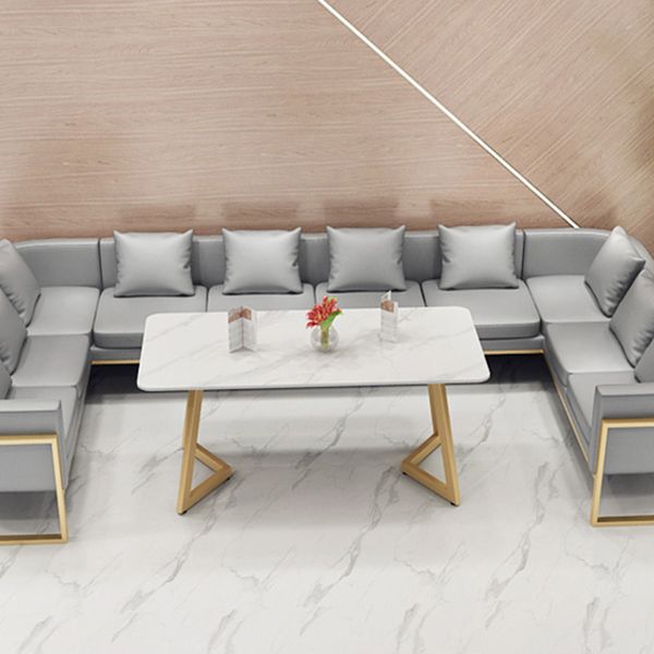 Traditional Luxury Style Dining Table White Sintered Stone Table for Dining Room