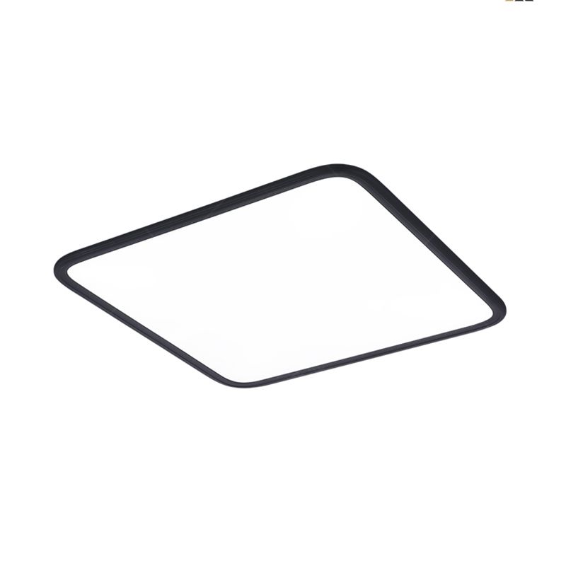 Slim Square Ceiling Light Fixture Simple Flush Mount for Bedroom