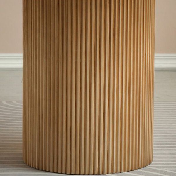 Round Dining Table Contemporary Style Solid Wood Dinette Table for Home Kitchen