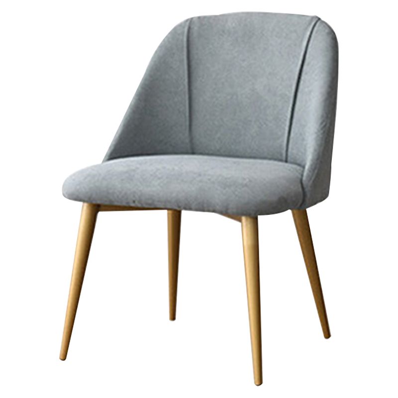 Sillas de comedor sin brazos contemporáneas de metal Silla mate Parsons de tela para Brasserie