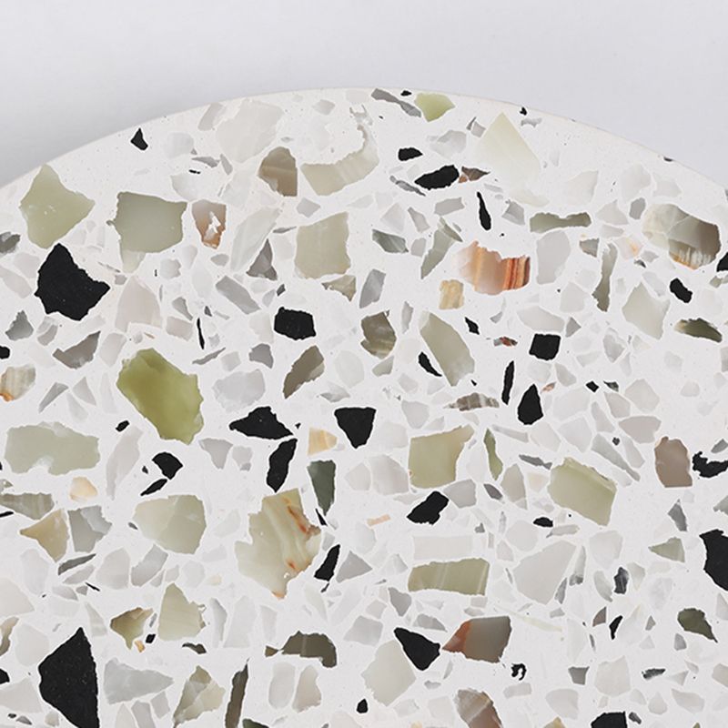 Nordic Style LED Wall Light Geometry Round Colorful Wall Lamp with Stone Shade for Bedroom