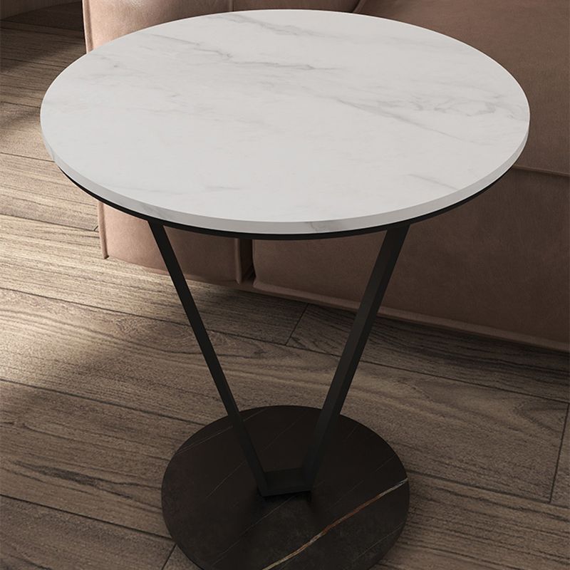 23.6" Tall Cross Legs Side Table Modernistic Metal Side End Snack Table