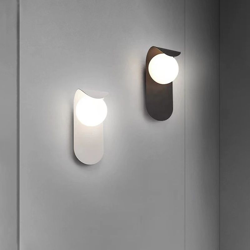 Black/Golden Wall Lighting Contemporary Metal Wall Light Sconces for Foyer