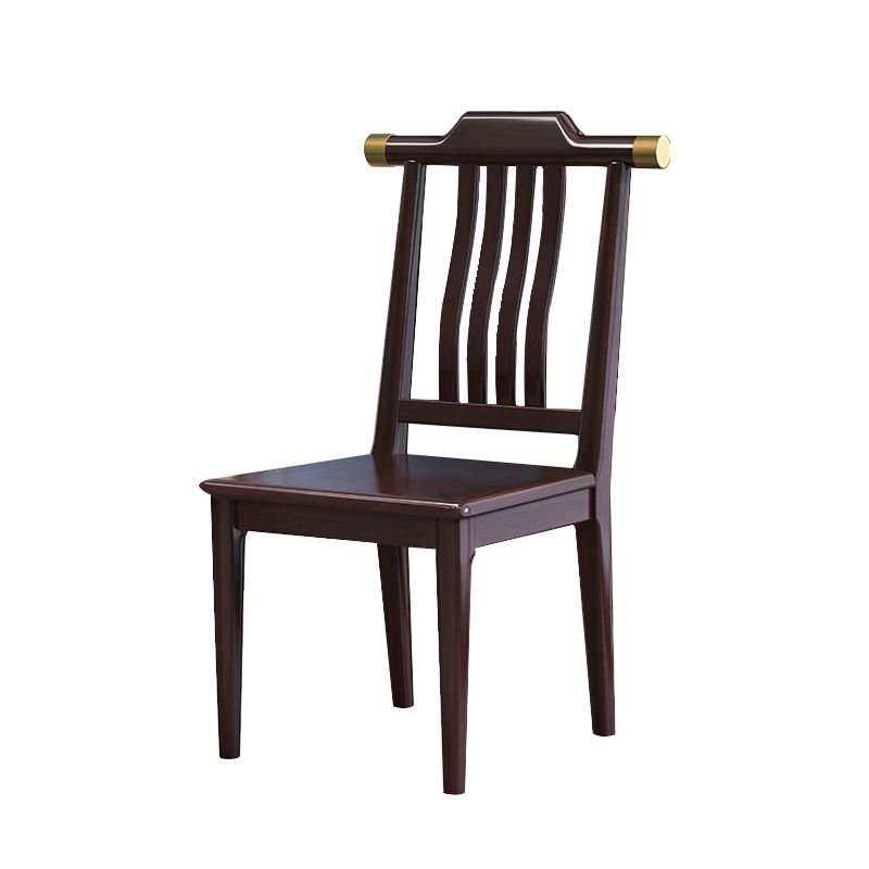 Solid Wood Dining Chairs Modern Style Armless Dining Chairs for Dining Room