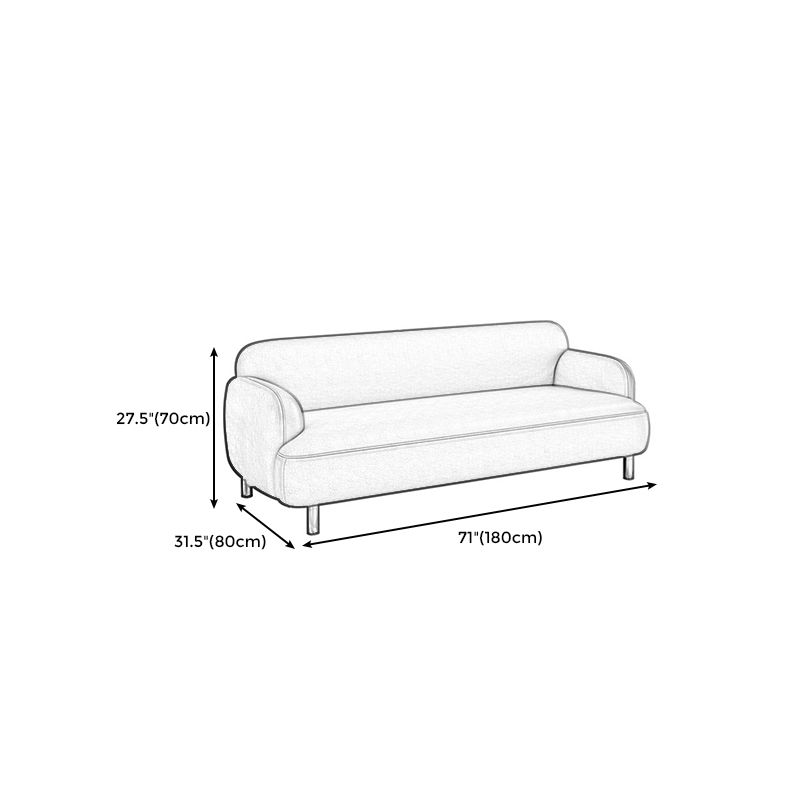 Modernes Kunstleder Standardsofa eingebrauchter Arm Enge Rückensofa