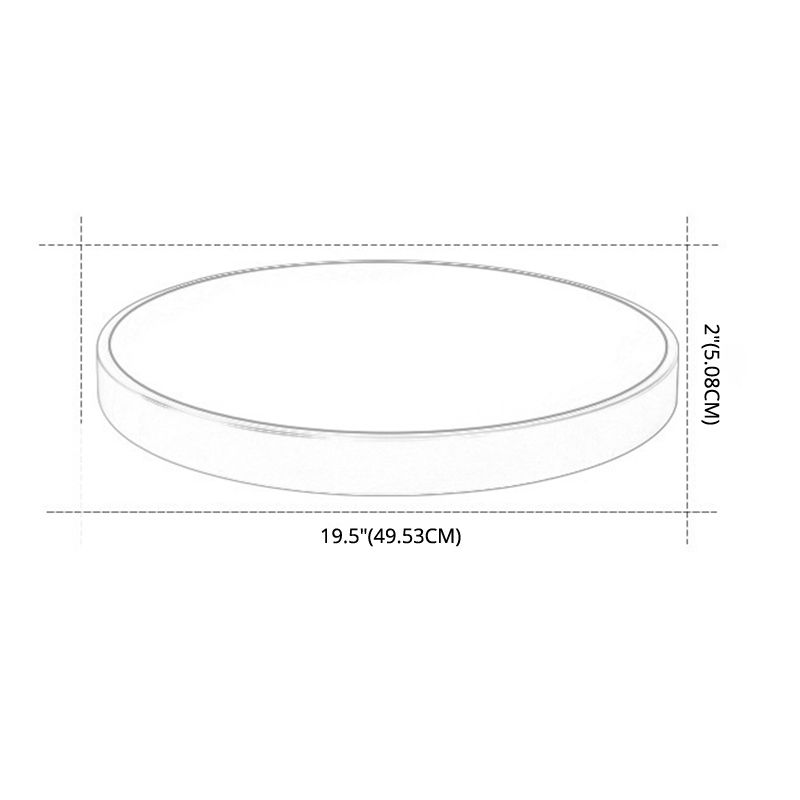 Luces led de montaje de montaje de descarga circular de acrílico
