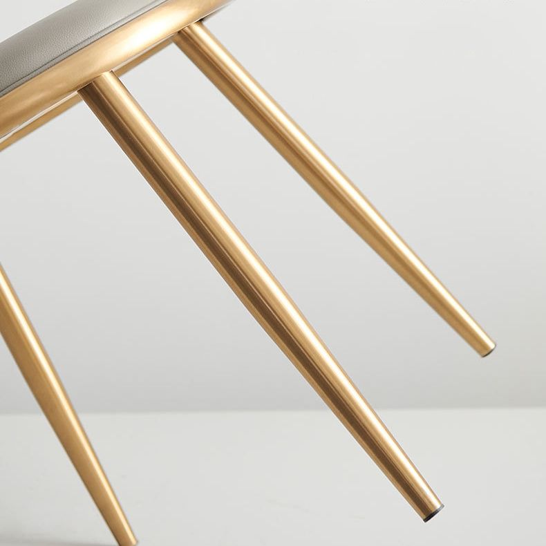 Ensemble de chaises en métal de style contemporain, cuisine, salle à manger, chaises d'appoint à dossier solide (Ensemble de 2)