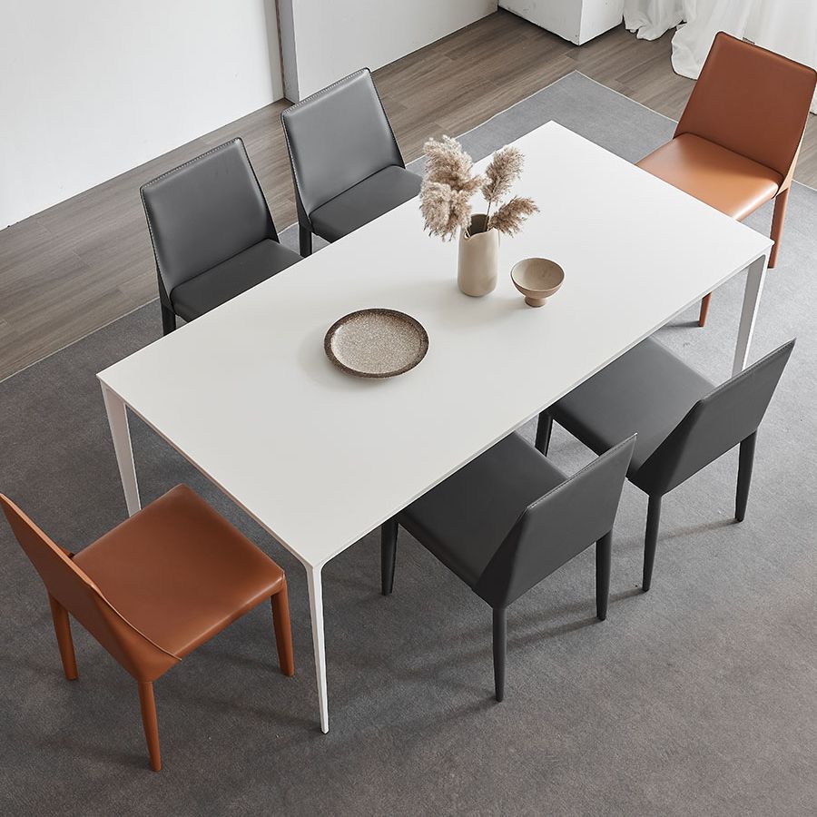 Modern Style Sintered Stone Dining Table Set 1/4/5/7 Pieces Dining Set for Home