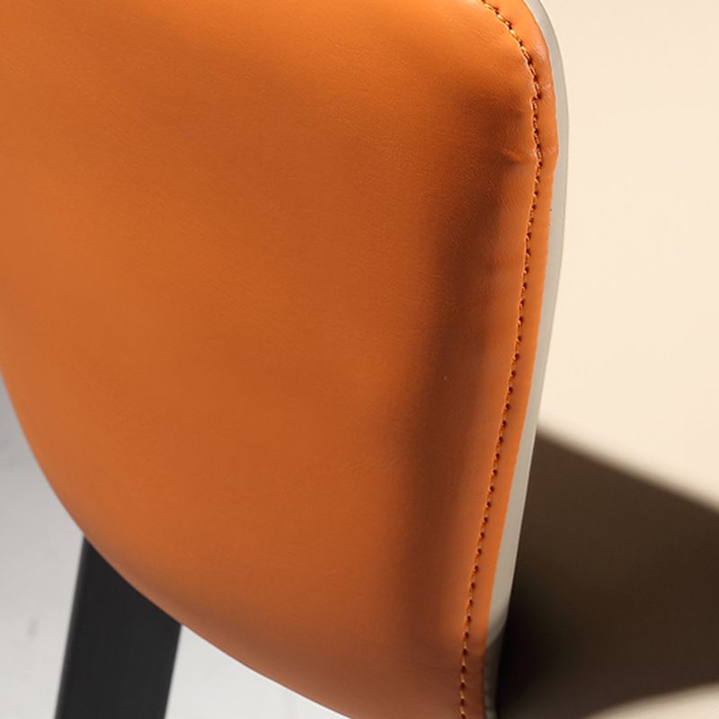 Sillas de comedor de estilo moderno, sillas laterales con brazos y patas de metal para cocina