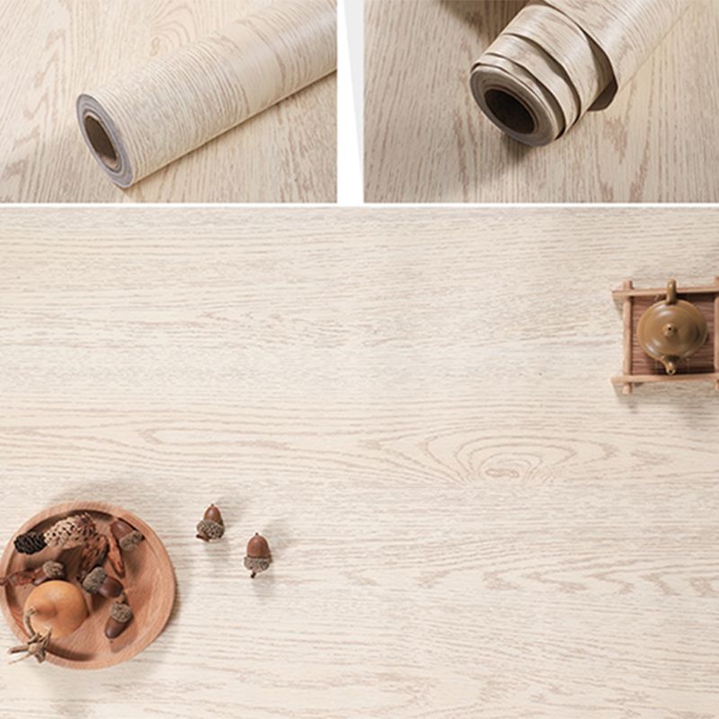 Self Sticking Repurposed Wood Wallpaper Roll Industrial Vinyl Wall Decor, 16.5' L x 23.5" W