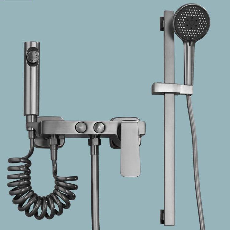 Contemporary Tub Filler Trim Wall Mount with Handshower and Hose