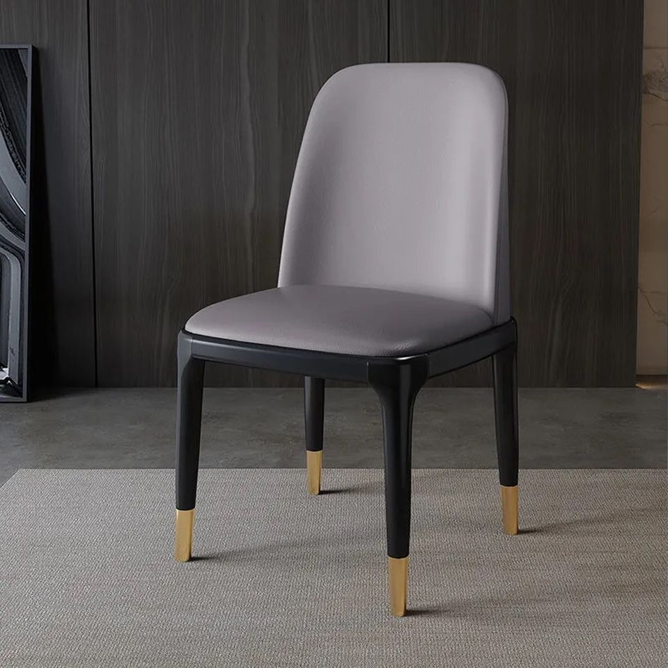 Industrial Wood Dining Side Chairs Armless Dining Chair (Set of 2/4/6)