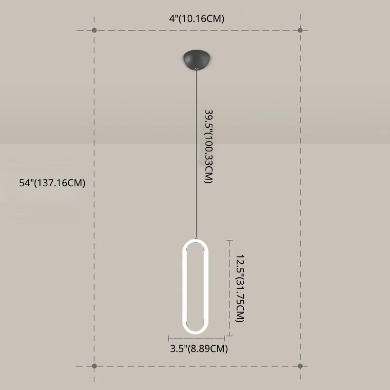 Gouden ronde vorm hanglamp moderne minimalistische ledhanglamp voor woonkamer