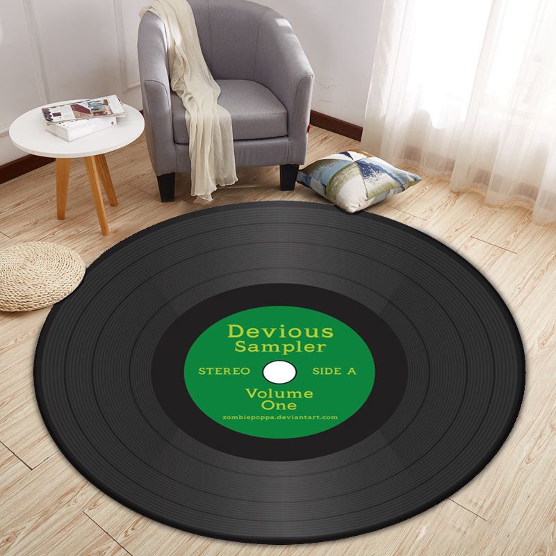 Modern Cartoon Print Rug Multi-Color Polyster Area Rug Anti-Slip Backing Machine Washable Carpet for Kids Room