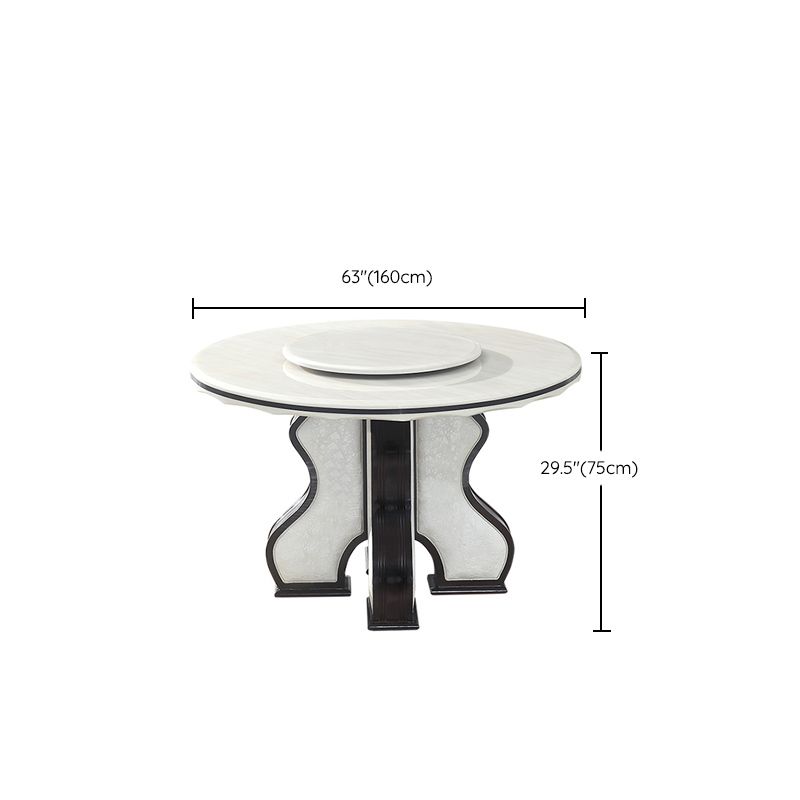 White Dining Table Convertible Dining Table for Kitchen Dining Room