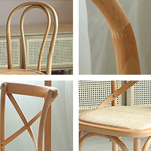 Round Dining Table Set 1/2/5/7 Pcs Pine Solid Wood Dining Table and Chairs