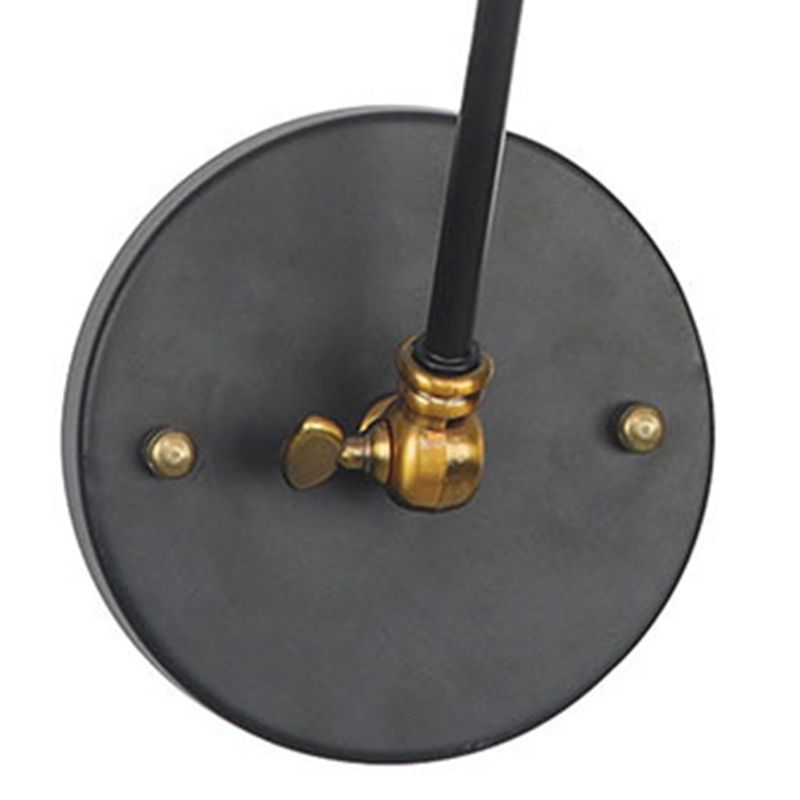 Adjustable Industrial Dome Wall Light Metal 1-Light Wall Lights