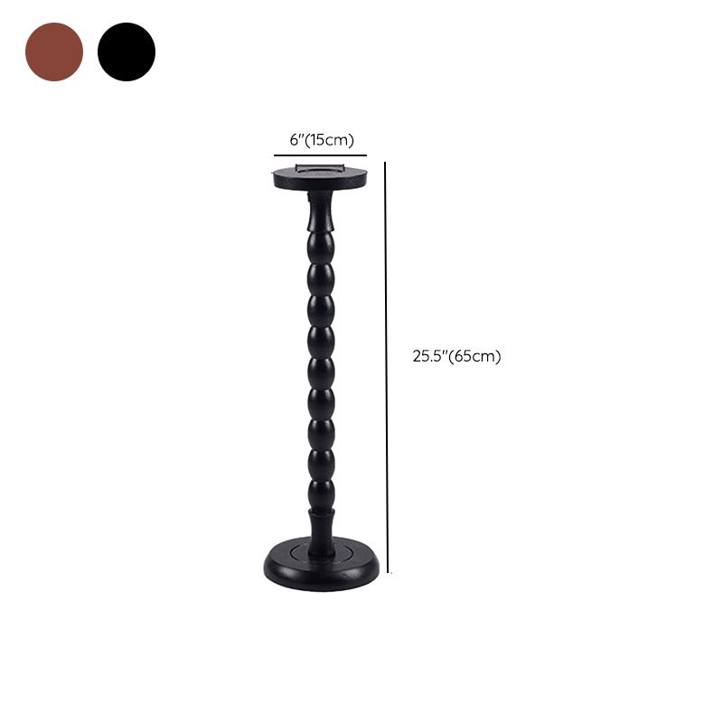 Solid Wood Corner Table Contemporary Side End Table Oval Pedestal