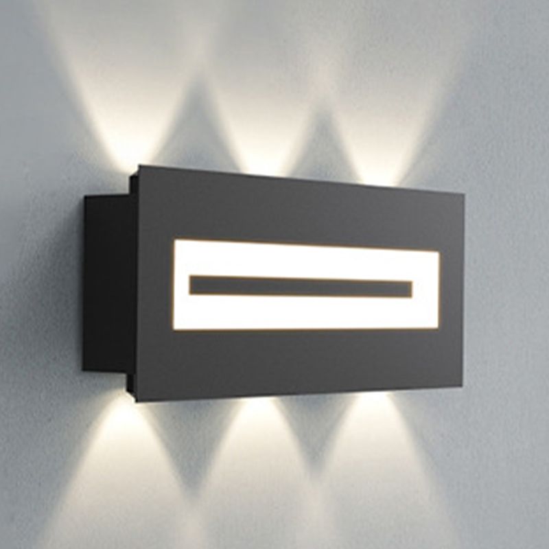 Metal Geometric Wall Light Nordic Black LED Wall Sconce for Living Room