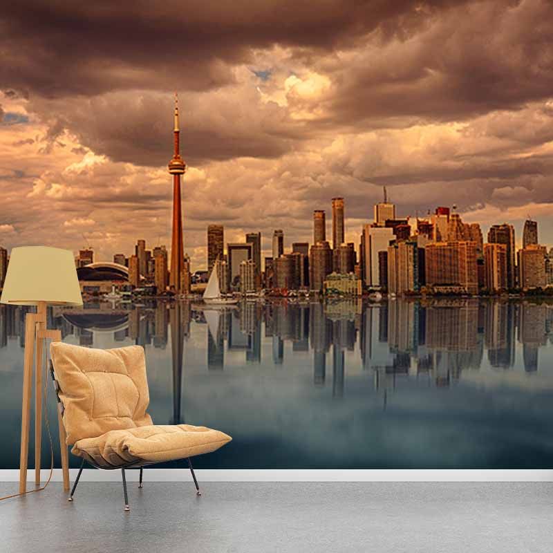 Modern Photography Mural Wallpaper Urban Landscape Living Room Wall Mural