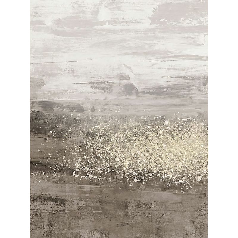 Artistic Abstract Painting Wall Mural Non-Woven Washable Grey-White Wall Decor for Home