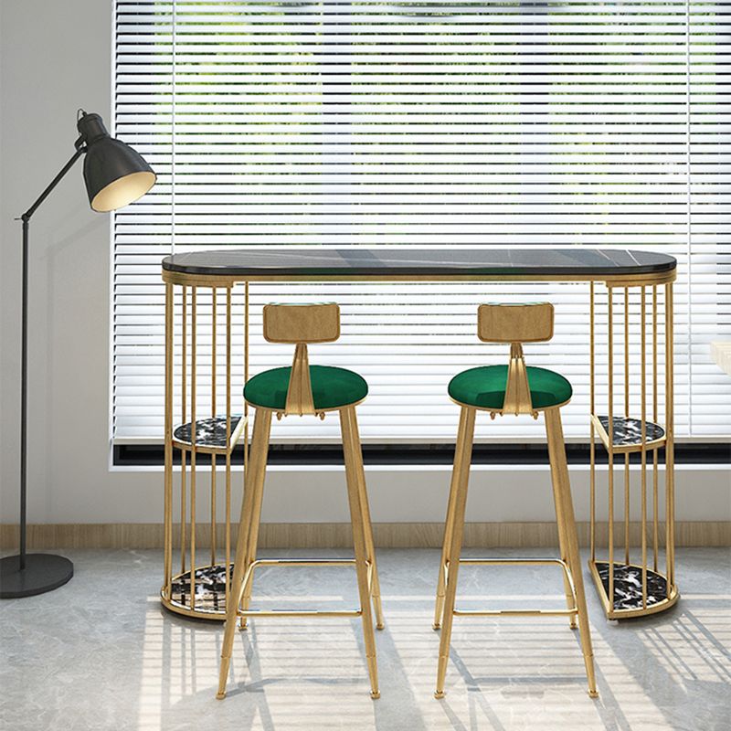 Contemporary Storage Bistro Accent Dining Table Indoor Double Pedestal Patio Bar Table