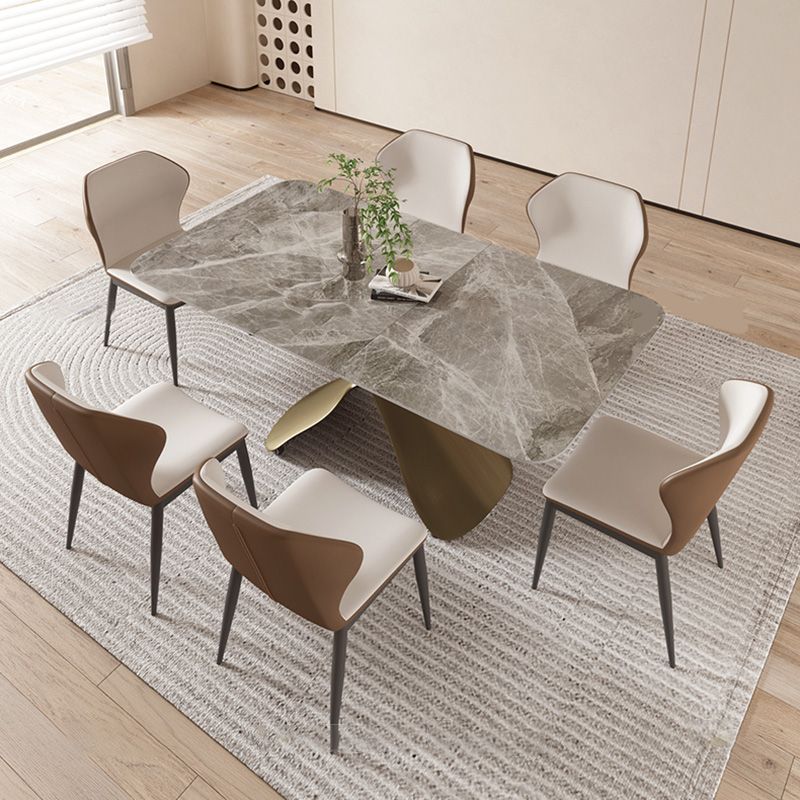 No Distressing Slate Coffee Table Rectangle Cocktail Table for Bedroom